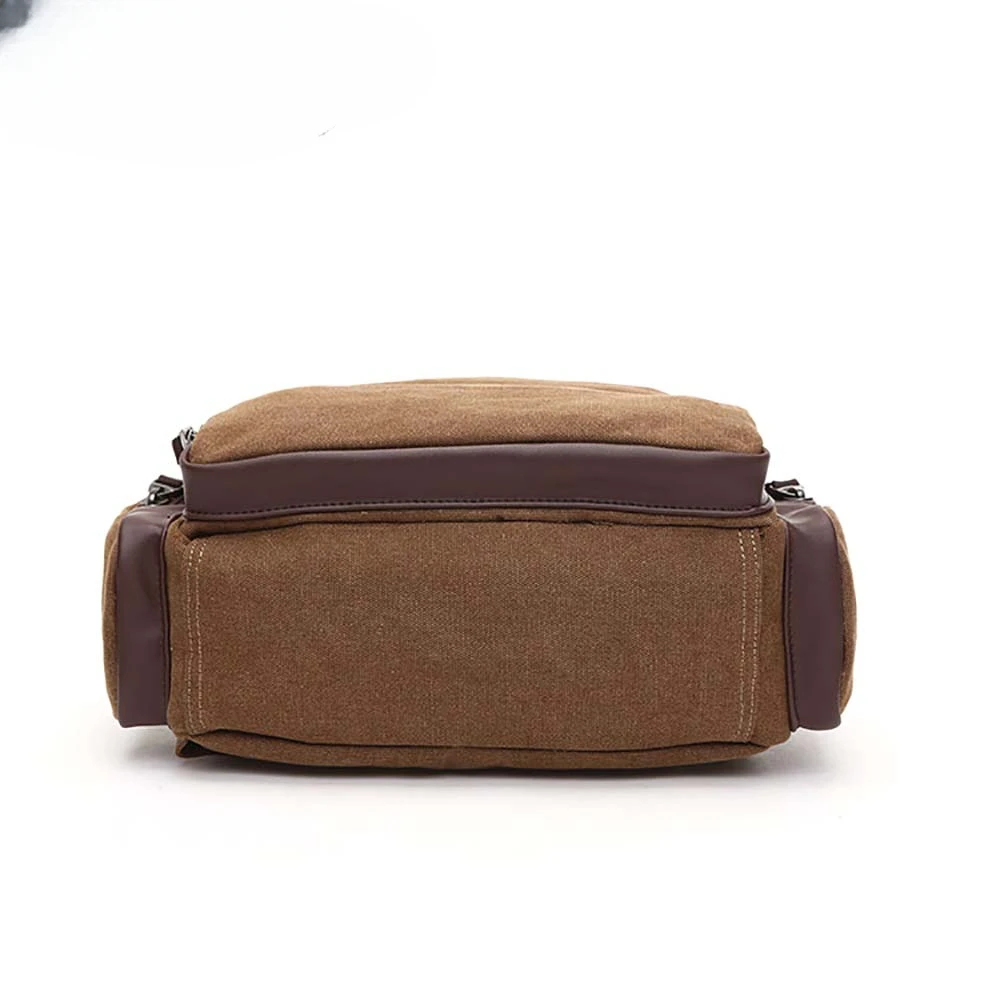 High Quality Brand New Trend Multi-purpose Men Vintage Canvas Laptop bag Man Travel Bags Retro Military Style Backpack