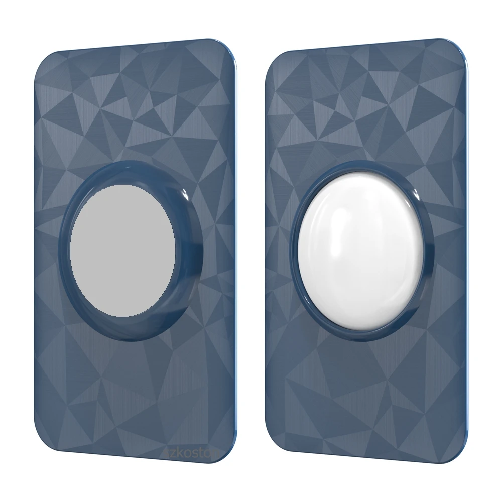 Untuk AirTag Dompet Ultra Tipis Tempat Kartu Casing Bahan Plastik ABS Pola Berlian Kualitas Tinggi untuk Aksesori Tag Udara