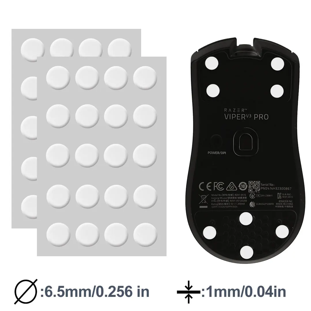 

Jade X-Raypad Speed Mouse Skates Series X2 Set Xraypad PTFE DIY Mice Glide Feet ICE Speed Version Wear Resistant Esport Foot Pad