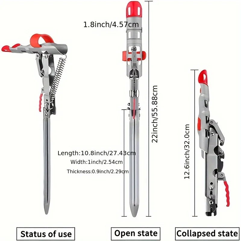 1Pc Hands-Free Automatic Spring Angle Fishing Rod Holder Foldable Anti-Rust Steel Pole Stand for Sea Rod Fishing Tackle Dropship
