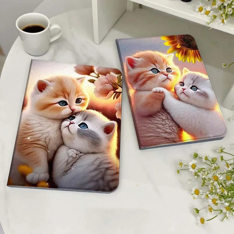 

Art Sunset Cute Cat Popular For Xiaoxin Lenovo Tab Pad K11 K10 M10 P11 3rd Plus Pro Legion Y700 Y900 Gen4 2 Tablet Case Gift