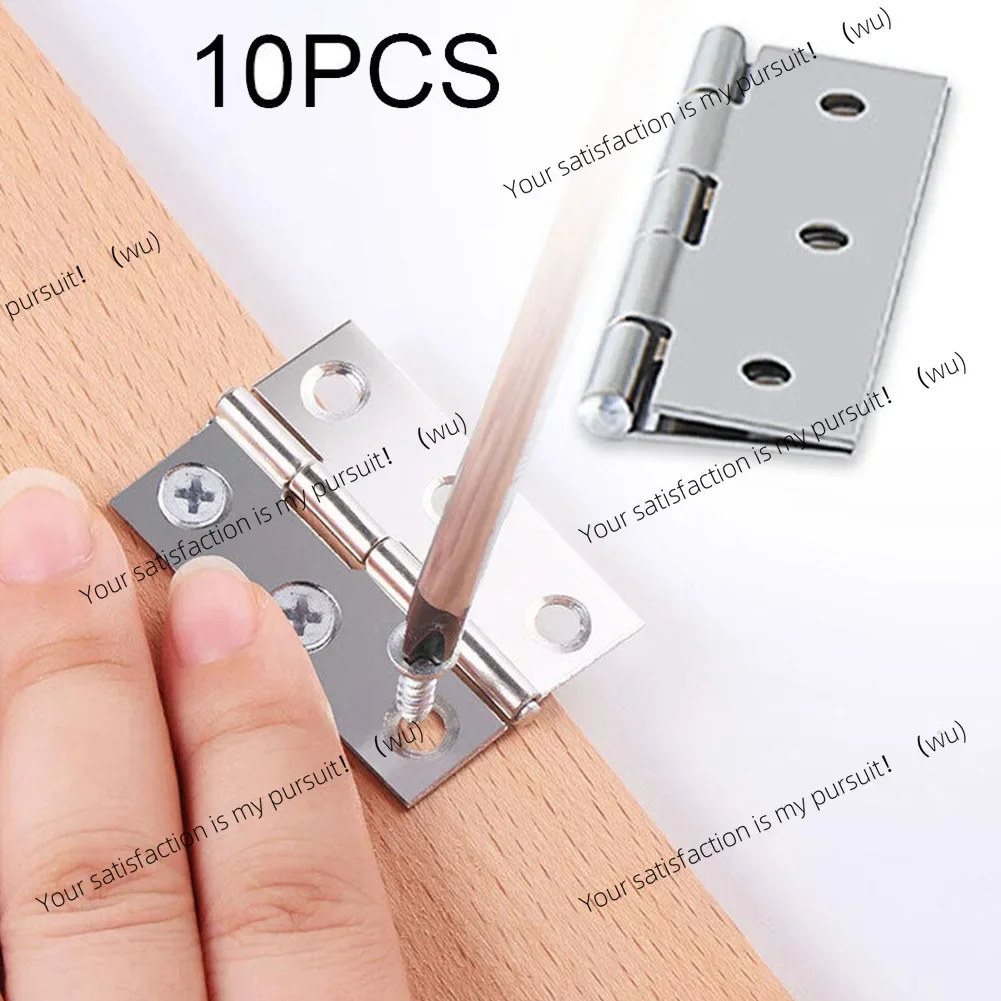 10 hardware stainless steel hinges, door connectors, drawer 6 mounting hole accessories
