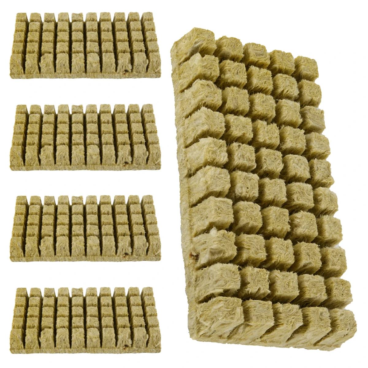 

5PCS/1PCS 50 Cubes Sheet Block Propagation Cloning Seed Raising Hydroponic Soilless Planting Sponge Planting Grow Starter Cubes