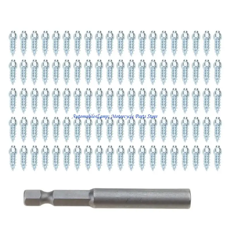 H7BD Wheel Lugs Snow Screw Tire Studs Anti Skid Falling Spikes For Car Motorcycle