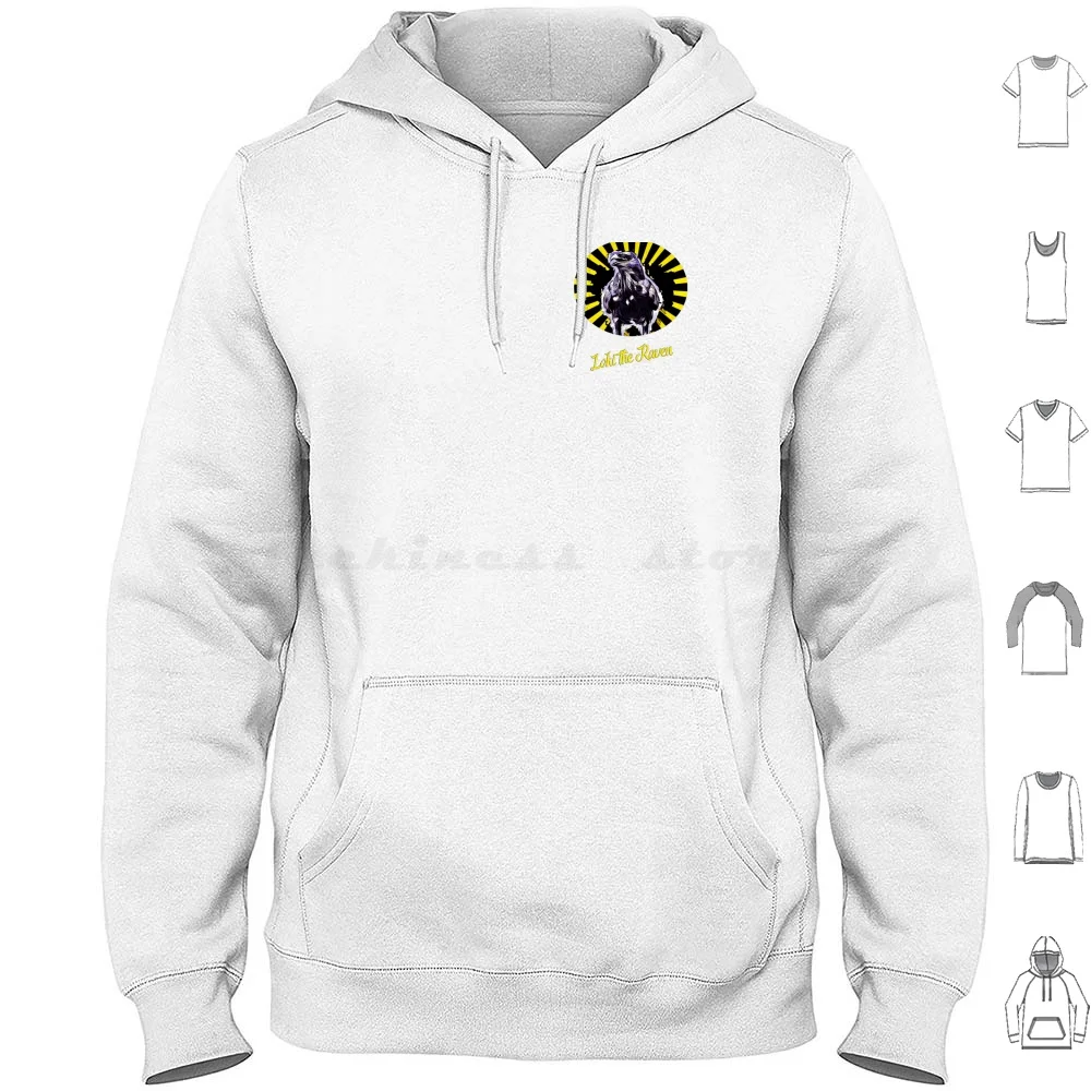 Untitled Hoodie Cotton Long Sleeve The Raven Raven Gwah Birds Of Prey