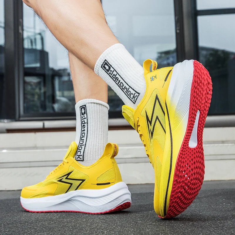 

Высококачественные кроссовки унисекс, удобная ручка, нескользящая уличная обувь для бега, износостойкая износостойкая мужская обувь на толстой подошве