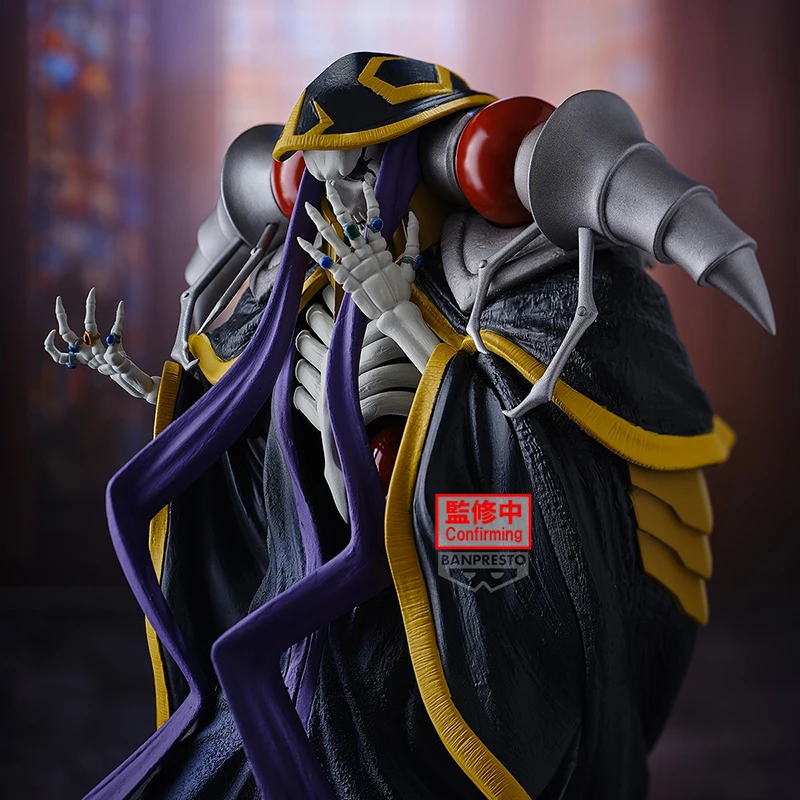 Figuras originais anime 22cm banpresto overlord ainz ooal vestido anime figura ornamentos de mesa modelo brinquedos boneca presentes