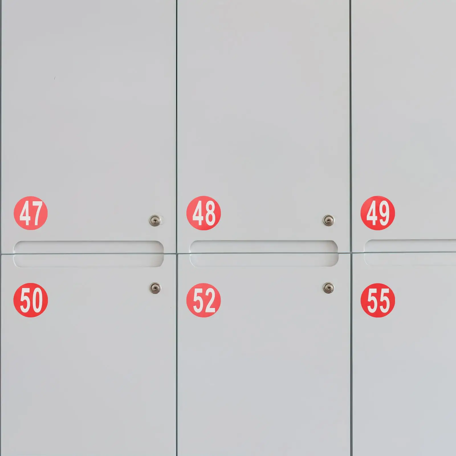 Digital Stickers 4 Sheets Circle Number Labels PVC Marking Storage Cabinet Mailbox Coding Classification Sticker Folder Tag