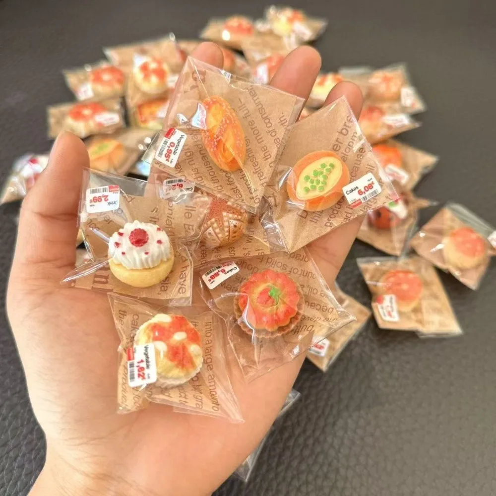 random1pc Mini Cake Dessert Bread Food Toy Independent Package Miniature Simulation Kids Pretend Play Toys