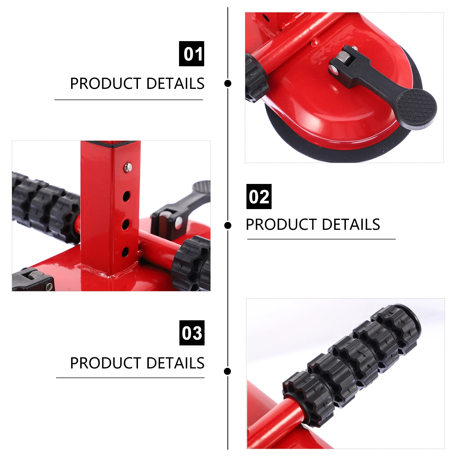 

Adjustable Sit-Up Device Metal Abdominal Curl Assist Trainer Large Suction Cups Indoor Fitness Equipment for Weight Loss