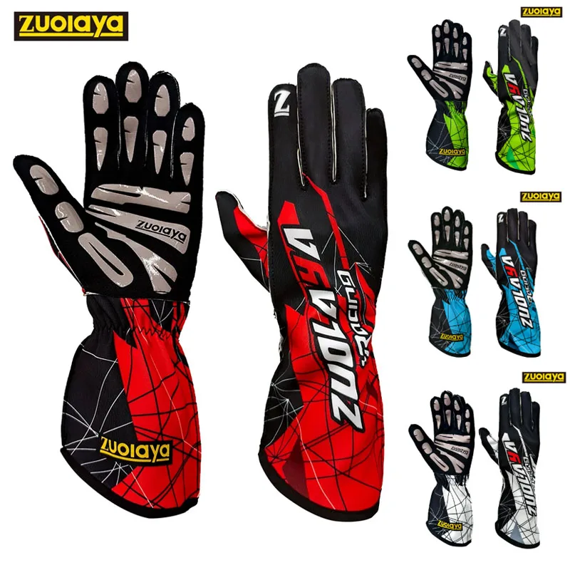 

New Auto Car Karting Gloves Breathable Motorcycle Racing Gloves Silicone Non-slip Men Go Kart Race Gloves Guantes Moto Luvas