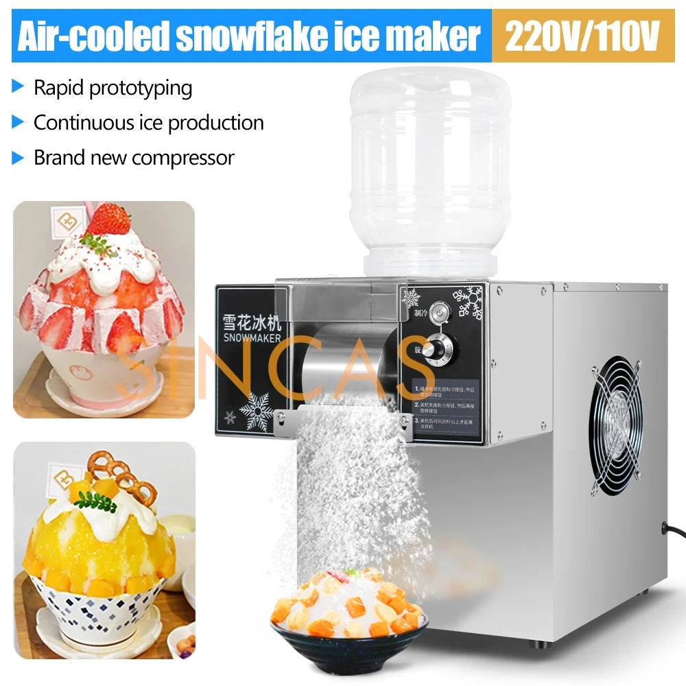 Snow Ice Cream Machine Snow Ice Shaver Machine Europen Snow Flake Ice Machine Korea Bingsu Machine Snowflake Ice Shaving Device