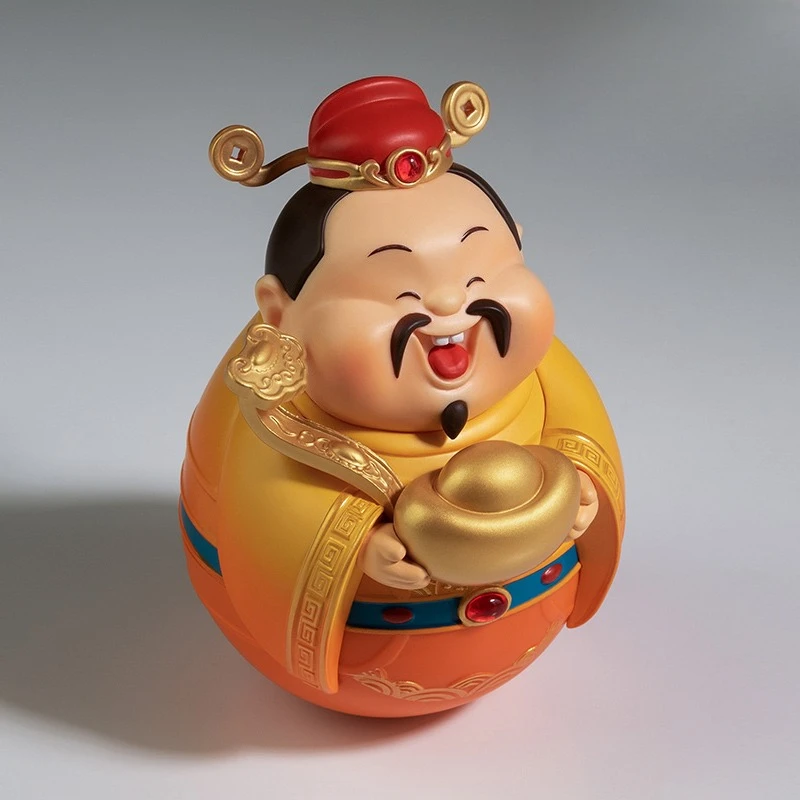 

"Tumbler" God of Wealth Guan Gong decompresses the office desktop to attract wealth workstation ornaments