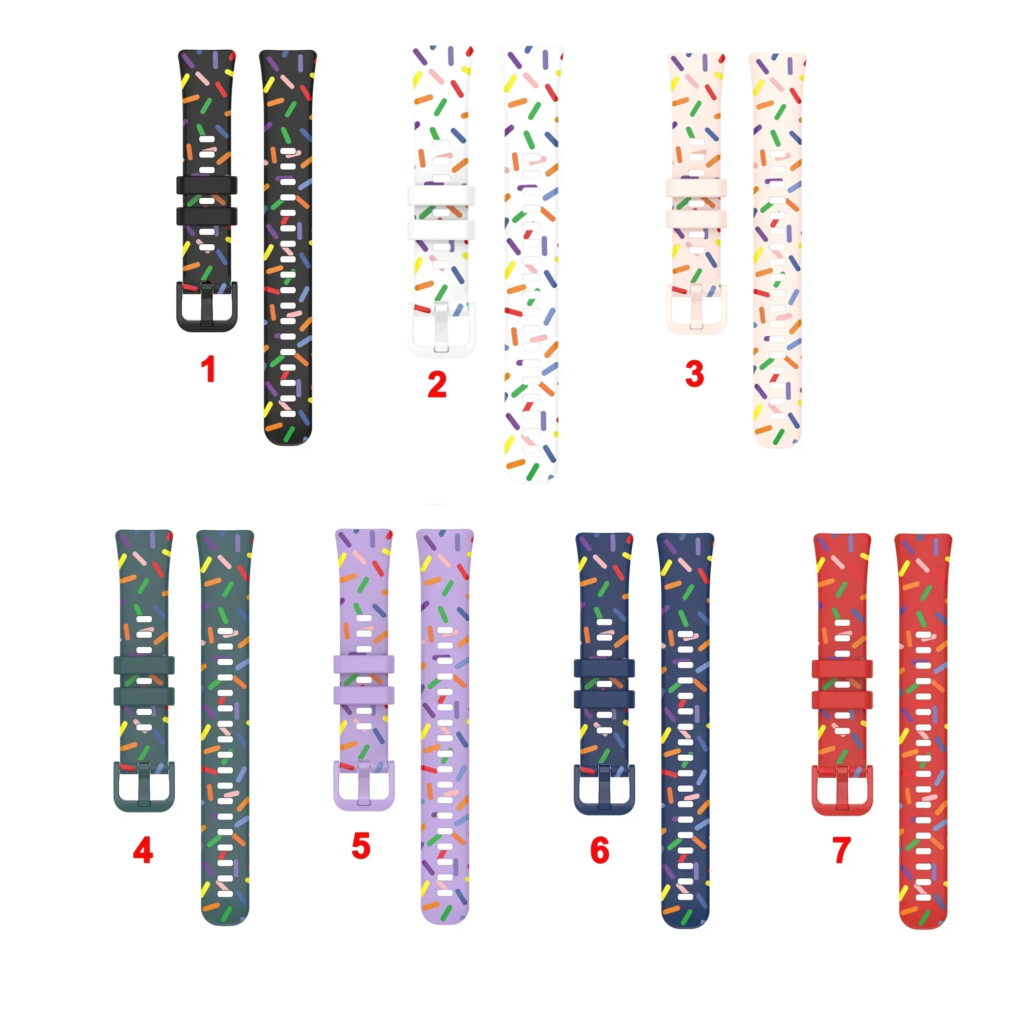 حزام سيليكون مطبوع ناعم لهواوي باند 10 ساعة ذكية رياضية حزام معصم مريح لهواوي باند 9/8 ملحق كوريا