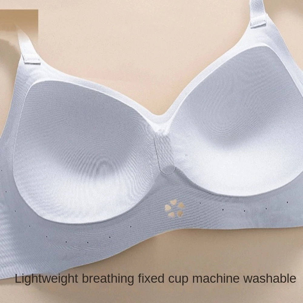 حمالة صدر لاسلكية عميقة على شكل حرف V بدون أثر، حمالة صدر مقاومة للصدمات للنساء على شكل زهر الكرز، حمالات صدر بدون خياطة مضادة للترهل #3