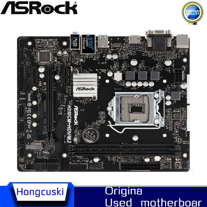 

For ASROCK H310CM-HDV/M.2 Used original motherboard Socket LGA 1151 DDR4 H310 Desktop Motherboard