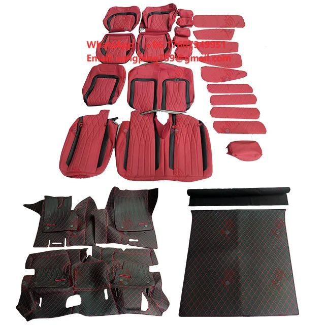 Suitable for Mercedes Benz G-Class W464 Customized Seat Leather Cover Full Car Soft Package Foot Pad Interior Modification