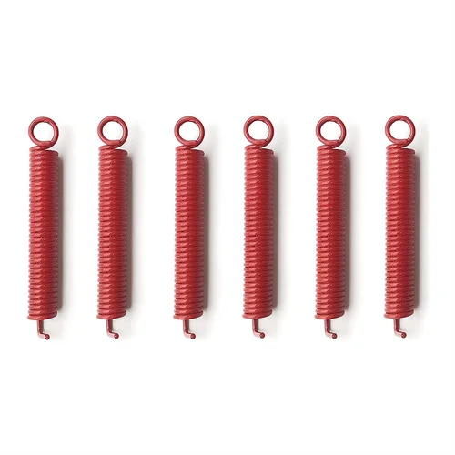 Imagen 1 del producto Paquete de 6 resortes trémolo silenciosos, resorte de puente de guitarra eléctrica, se adapta a FR,, guitarras estilo DP, rojo-AA85