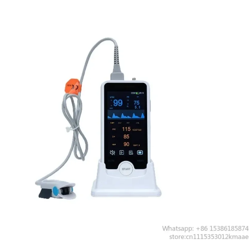 Vequyn Handheld Veterinary Pulse Oximeter – Portable Animal Clinic SpO2 and Pulse Rate Monitor