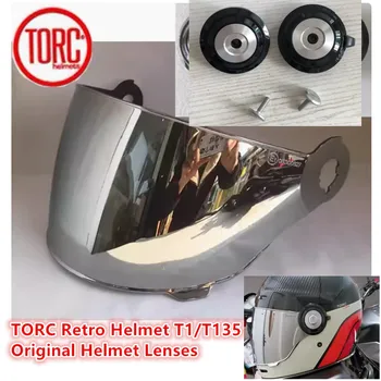 TORC 레트로 헬멧, T1, T135, 오리지널 헬멧 렌즈, 버블 미러, 헬멧 액세서리
