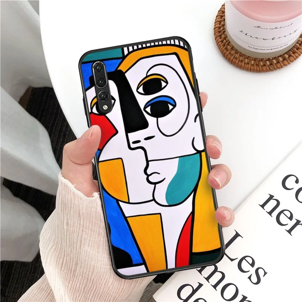 Picasso Abstract Art Painting Phone Case For Huawei P 8 9 10 20 30 40 50 Pro Lite Psmart Honor 10 lite 70 Mate 20lite