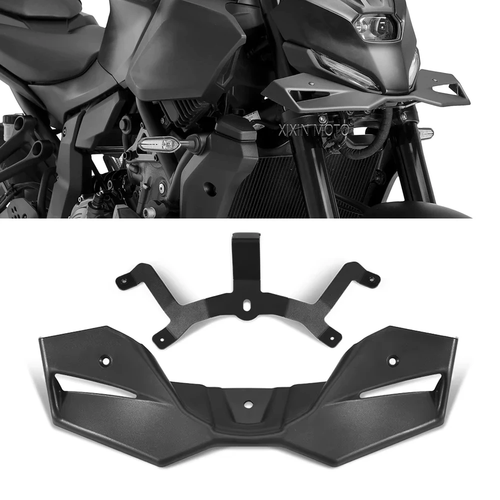 For YAMAHA MT07 Gen4 MT 07 Y-AMT 2025 2026 Motorcycle Sport Alerones Downforce Naked Forntal Spoiler Aerodynamic Faring Wing