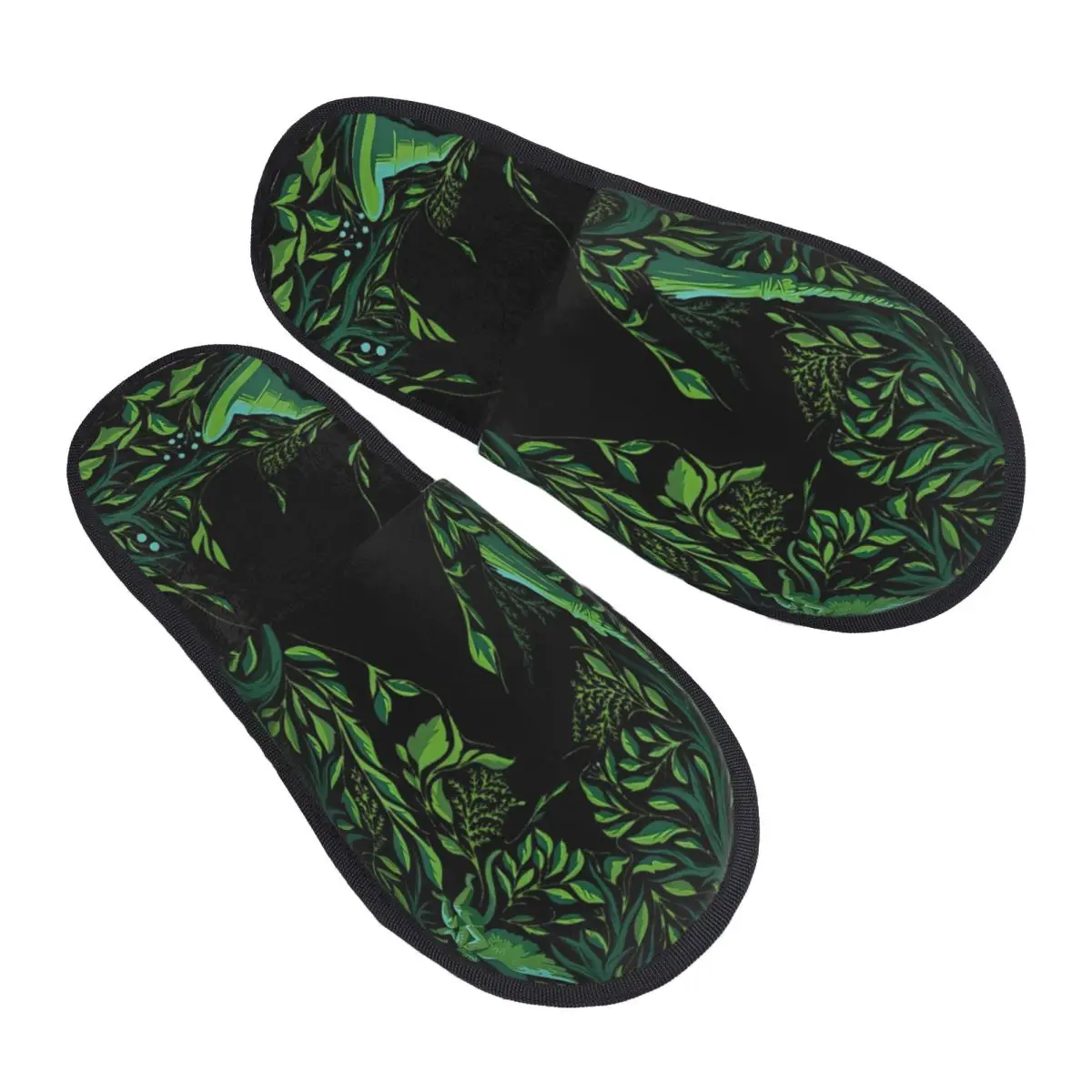 

Wicked- For Good Elphaba In Bloom Winter Home Cotton Slippers Indoor Soft Household Fur Slides Slippers Anti Slip