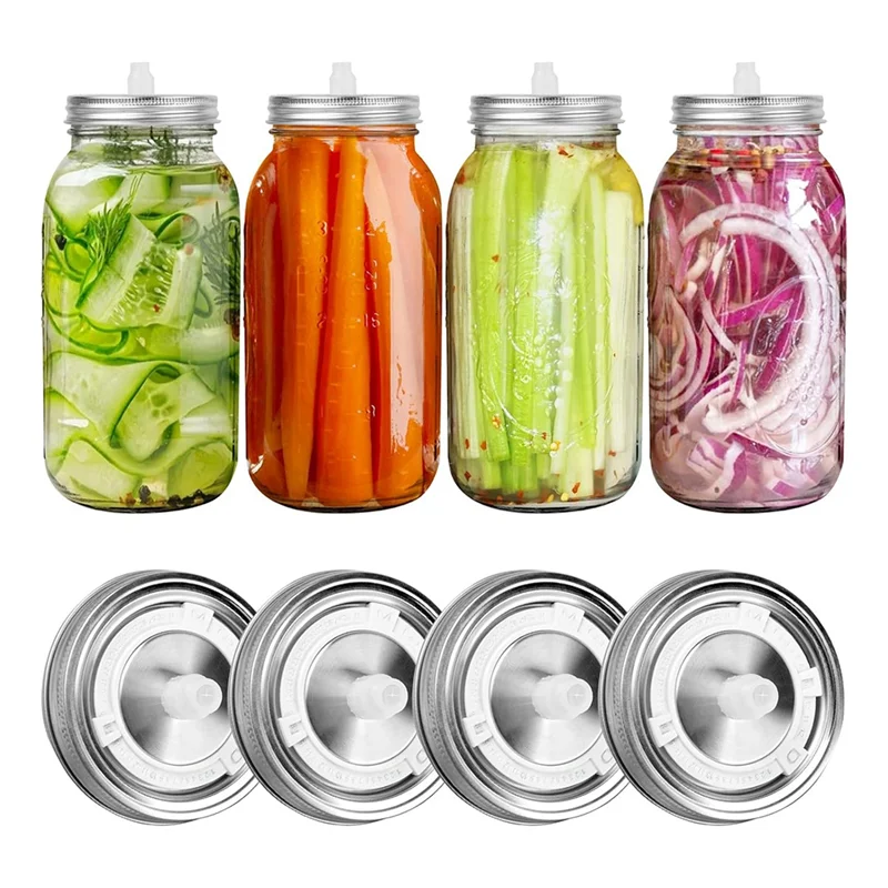 ABLK 4-delige gistingsdeksels  - Mason Jar Wide Mouth recensie en prijs