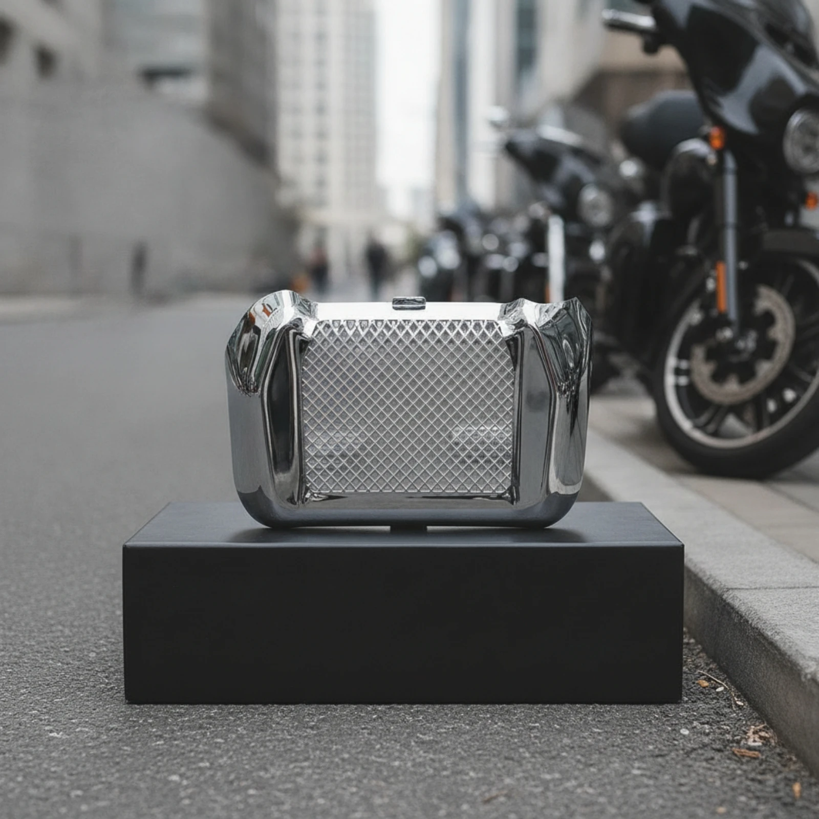 Motorcycle Oil Cooler Cover Slim Oil Cooler Guard with Mesh Custom Impact-Resistant for Touring Riders, Daily Riding