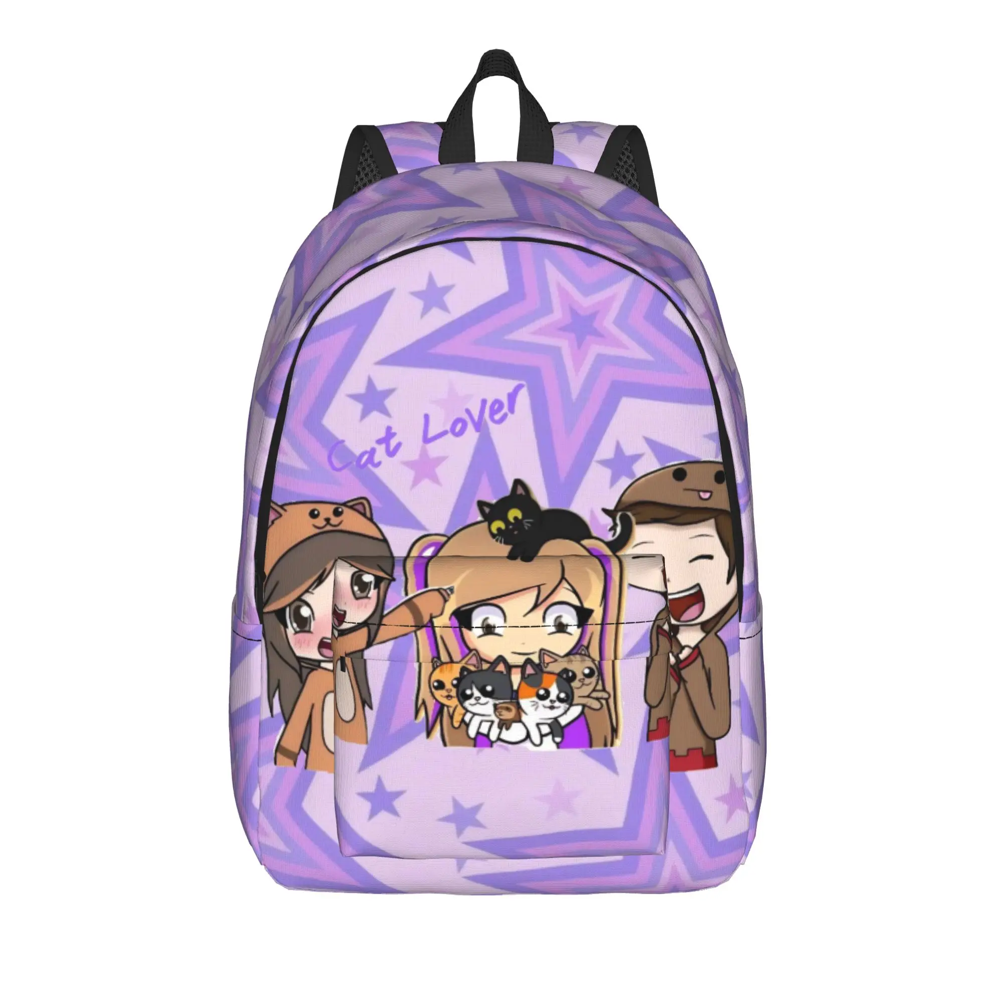 Lyna Vallejos Gamer Teenage Backpack Outdoor Student Business  Daypack for Men Women Laptop Computer Canvas Bags