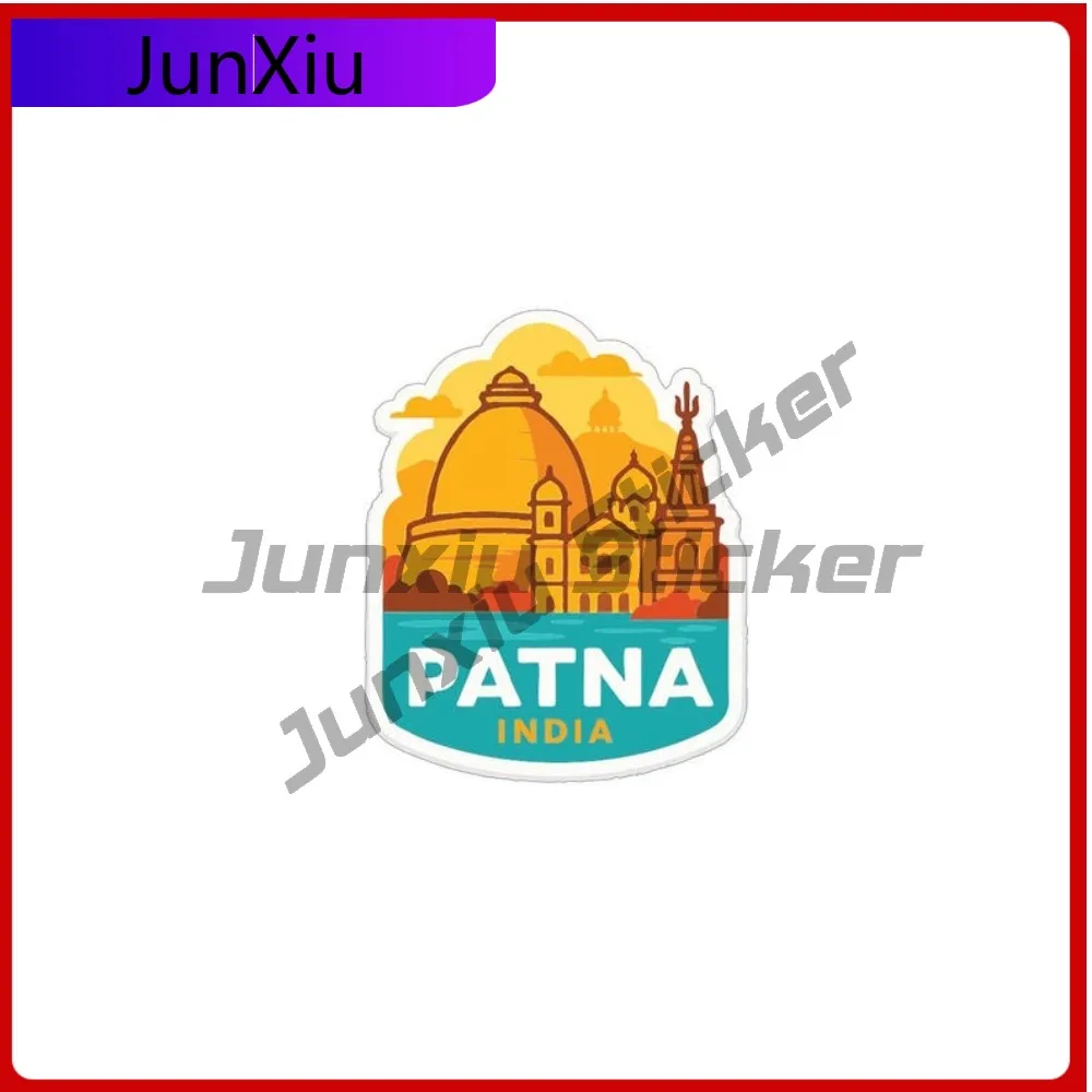 

Patna City India Sticker Motocross Windshield Guitar Suv Motorcycle Phone Vinyl Decal Cover Scratches Exterior Suv Cover Waterpr