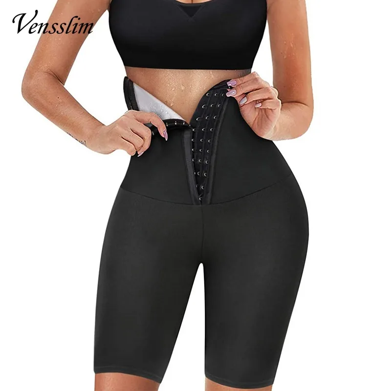 Vensslim Women Body Shaper Sauna Sweat Pants Waist Trainer Slimming Weight Loss Yoga Leggings Fat Burner Thigh Trimmer Shorts