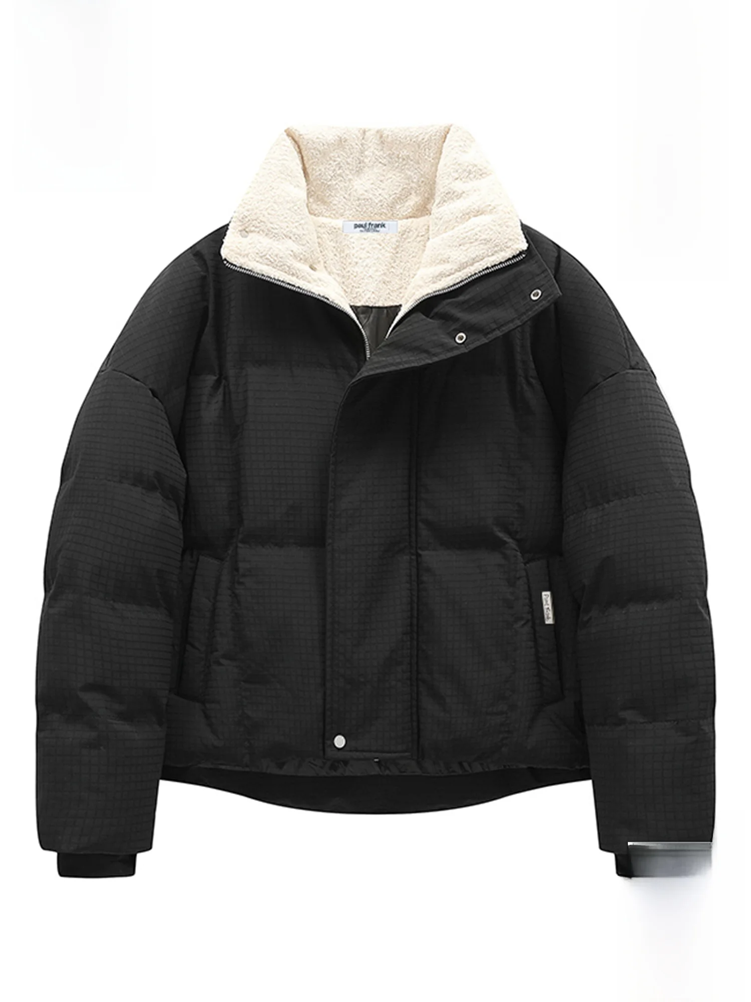 

Мужская зимняя теплая куртка Paul Frank из утолщенного хлопка с воротником-стойкой и вставками из овечьей шерсти, для пар, верхняя одежда