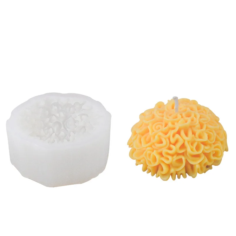 Chrysanthemum Silicone Moulds Scented Molds Plaster Molds Epoxy Resin Molds Flower Baking Molds for Candle Making M768