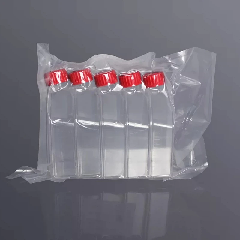 75cm² Tissue Culture Flask with Vent Cap Non TC Treated Sterile Cell Culture Bottle 5 Pieces