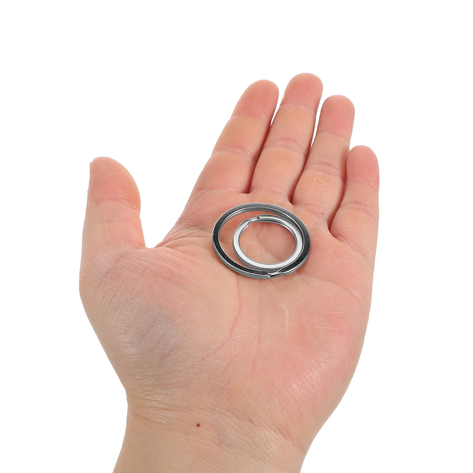 15Pcs Metal Double Layer Key Rings Heavy Duty Keychain Organizer Secure Key Holder Car House Office Durable Multipurpose