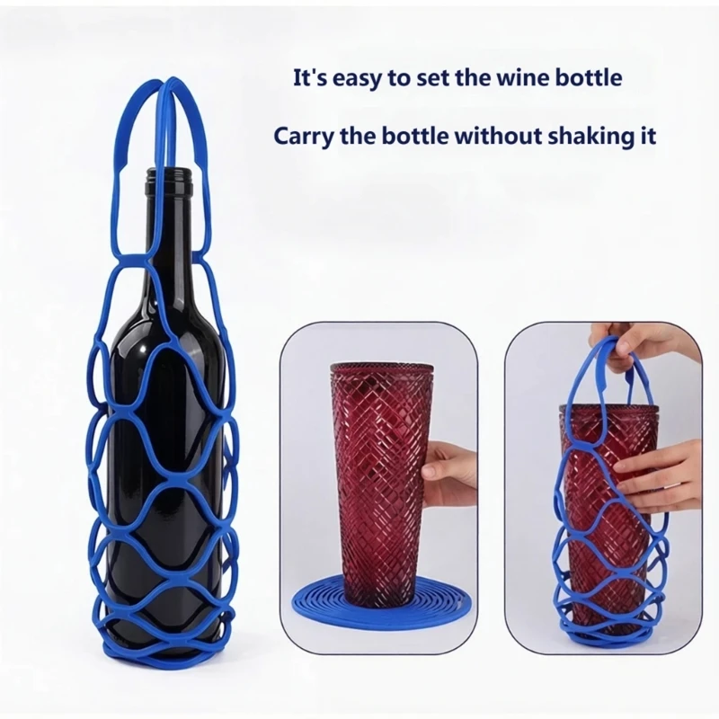 Carry Strap Cup Holder With Open Holder Area and Round Pad for Shop Pickup, Hand Carry, Counter To Desk Rest Daily B03E