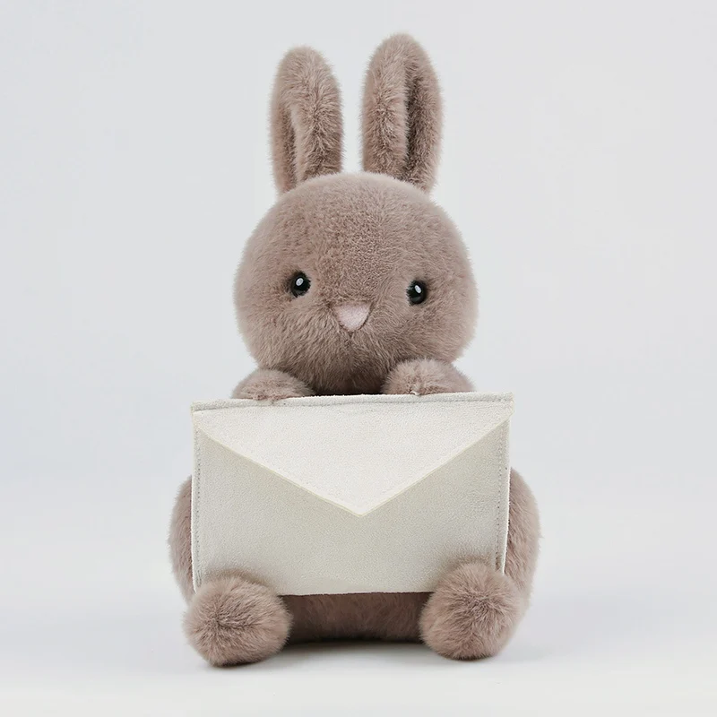 25 cm/35 cm Niedlicher Umschlag Kaninchen Liebesbrief Kaninchen Plüschtier Freundin Valentinstag Geständnis Geschenk Kinder Geburtstag Weihnachtsgeschenke