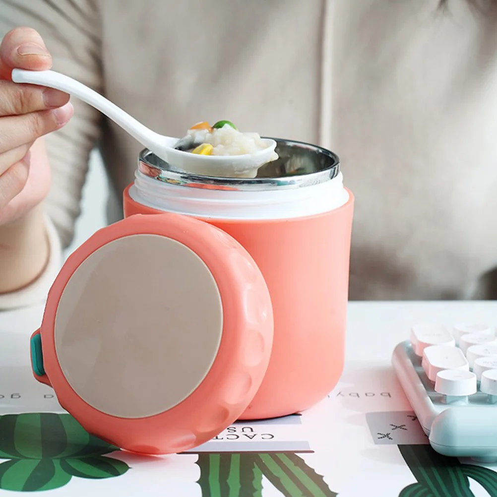 

Insulated Food 500Ml Stainless Steel Leakproof Thermal Soup Cup Portable Lunch Container Double Layer Wide Mouth Cup