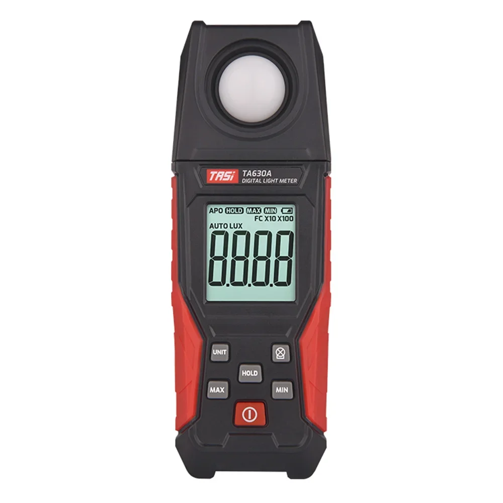 TA630A TA630B Digital Light Meter Illuminance Lux Meter Backlight LCD Display 0.1~200000LUX/0.01~20000FC Light Sensor Tester