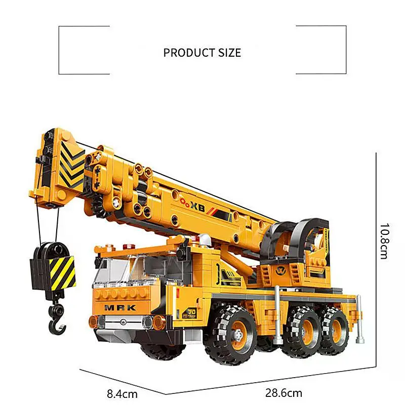 لعبة طوب حفارة MOC الهندسية للأطفال ، سيارة WheelLoader ، شاحنة التعدين الثقيلة ، رافعة ، كتل البناء ، DIY ، الهندسة ، مدينة التقنية