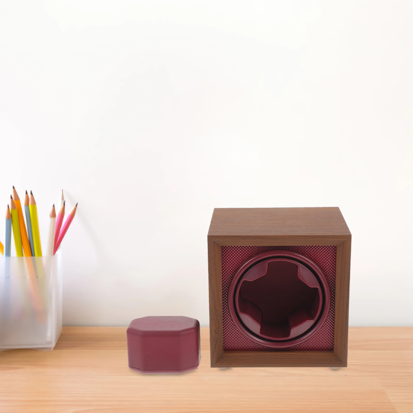 

Vintage Wooden Watch Winder Holder For Automatic Mechanical Watches Rotating Box Gift Idea Scratch Resistant Durable Quiet