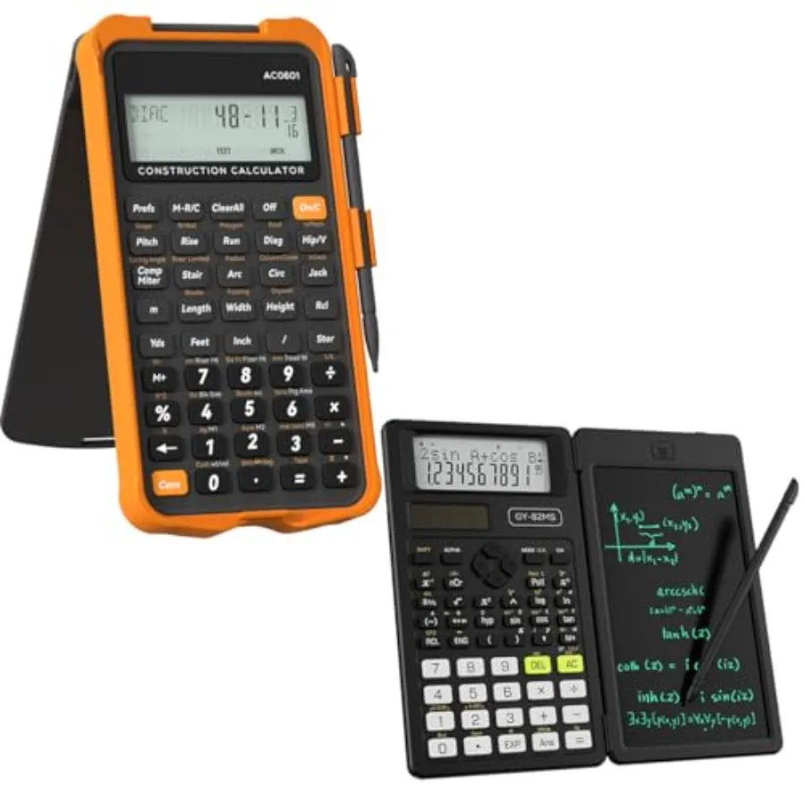 

Industrial and Scientific Construction Calculator with Writing Tablet Scientific Calculators with Notepad