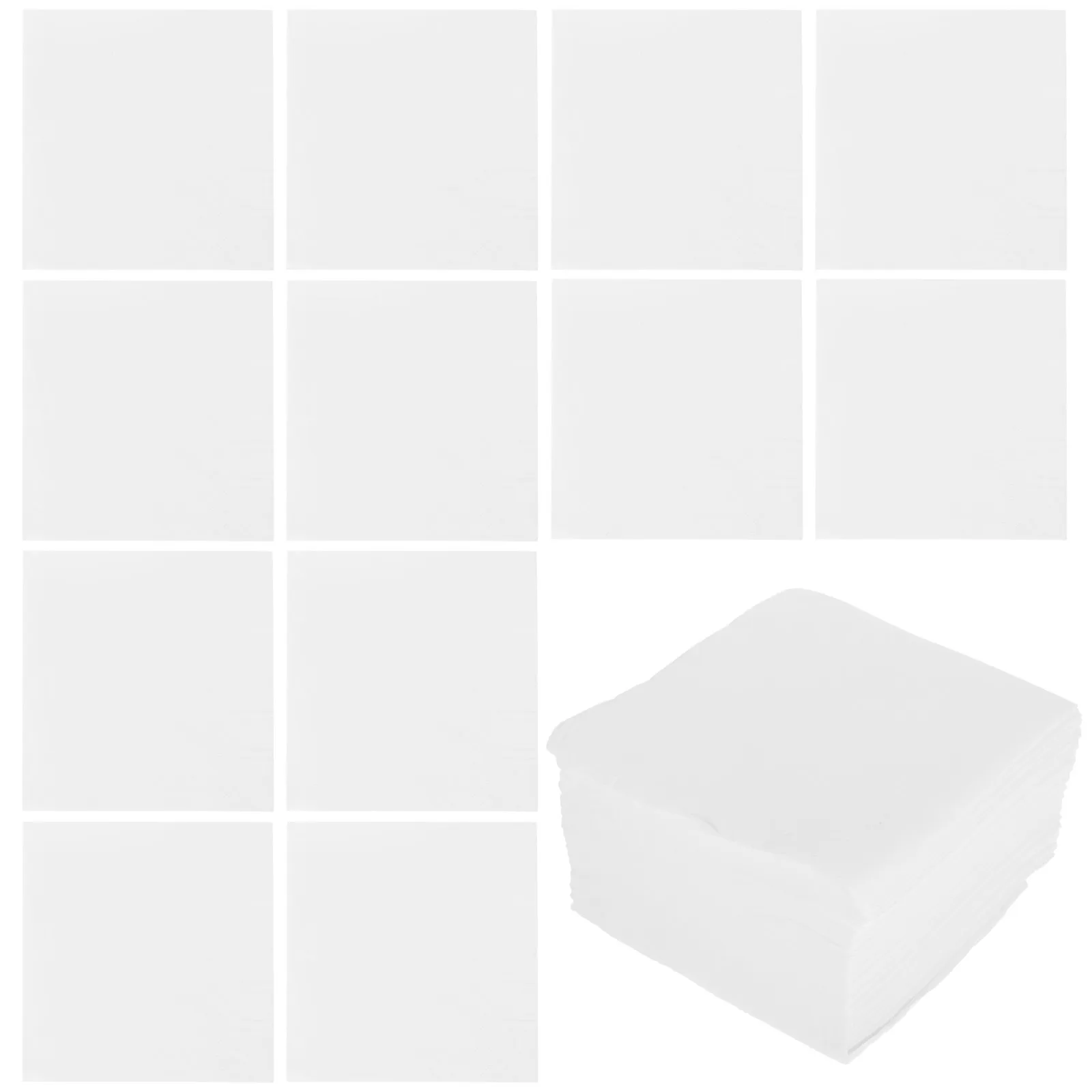 

Bulk White Dinner Napkin Disposable Soft Wooden Napkins Disposable Pulp Party Wedding Banquet Elegant Absorbent