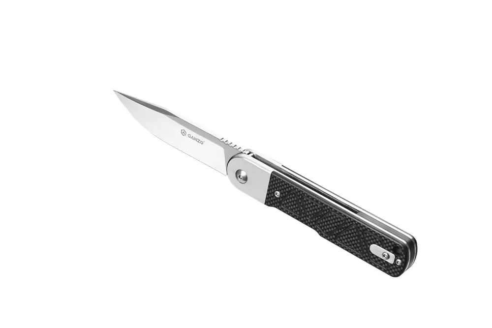 Imagem -02 - Ganzo-faca Dobrável para Sobrevivência ao ar Livre Faca de Acampamento Lâmina 9cr14 Alça G10 Novo Modelo G767 Fbknife 2024