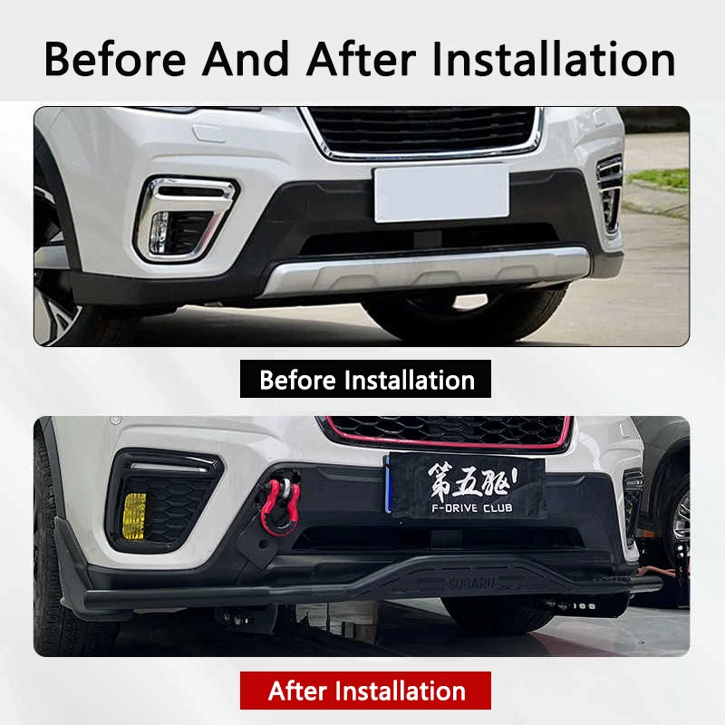 TAJIAN Car Styling Trailer Hooks Modification Auto Front Bumper U-shaped Hook Towing Accessory For Subaru Series Universal image 5