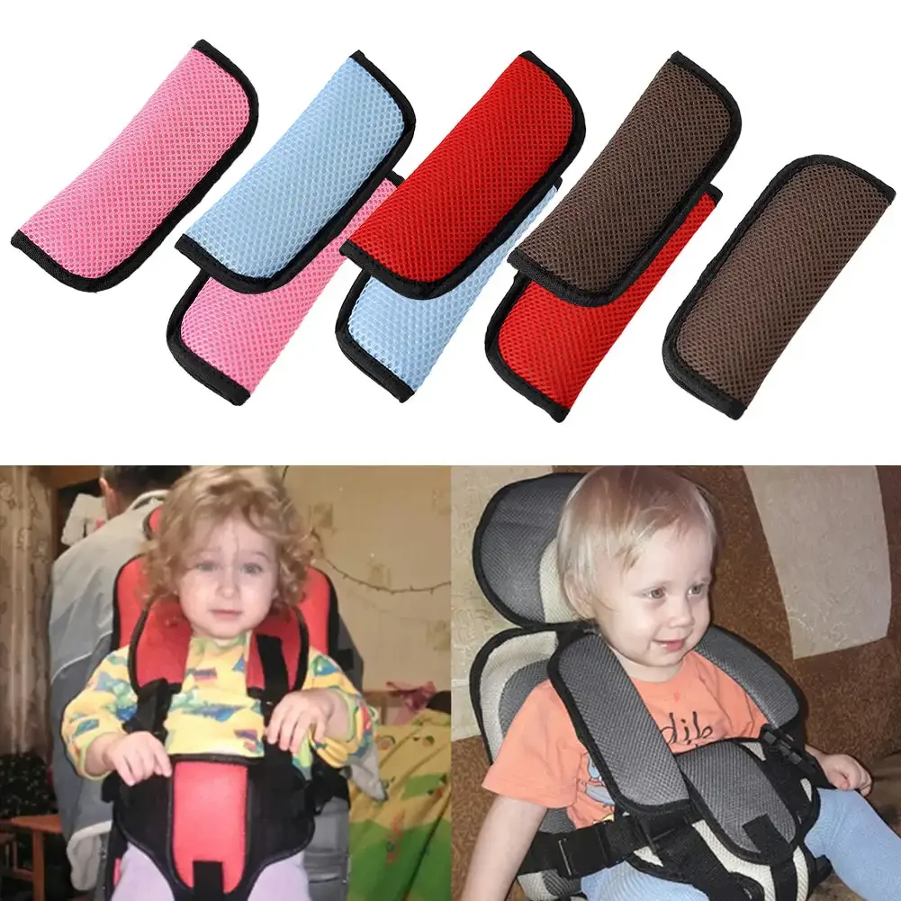 

Car Seat Belt Shoulder Guard Breathable Mesh Padding Pad Seat Belt Cover for Children Baby Pillows Car Interior Accessories