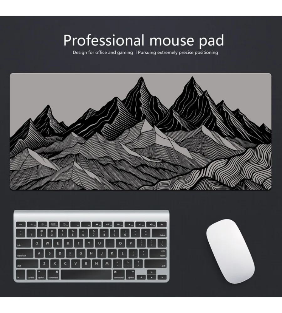 Line ragged terrain mouse padminimalist style oversized computer table pade-sports game keyboard pad