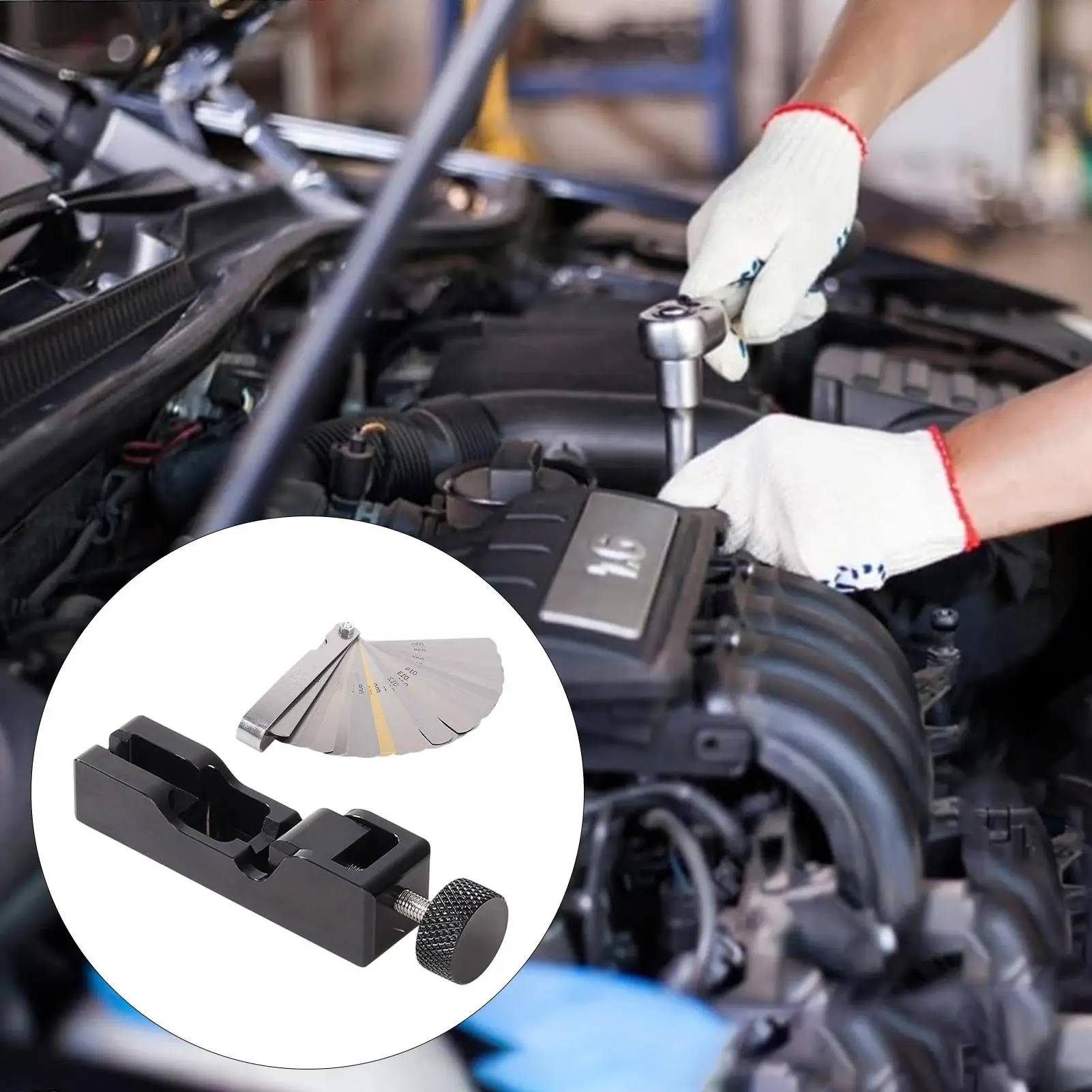 

Plug Gap Tool Engine Maintenance Gear Engines Plug Gapper For Automotive Motorcycle Marine Sedan SUV Lawn Mower Home Garage