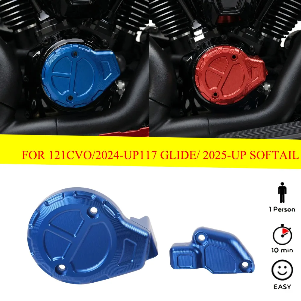 

Fit For Harley 2023-up Road/Street Glide 121CVO 121ST FLTRXSE 2024-up New 117 Glide 2025-up Softail Motorcycle Camshaft Cover